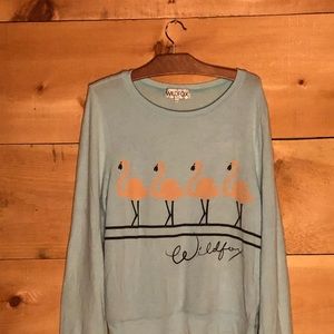 Wildfox flamingo sweater